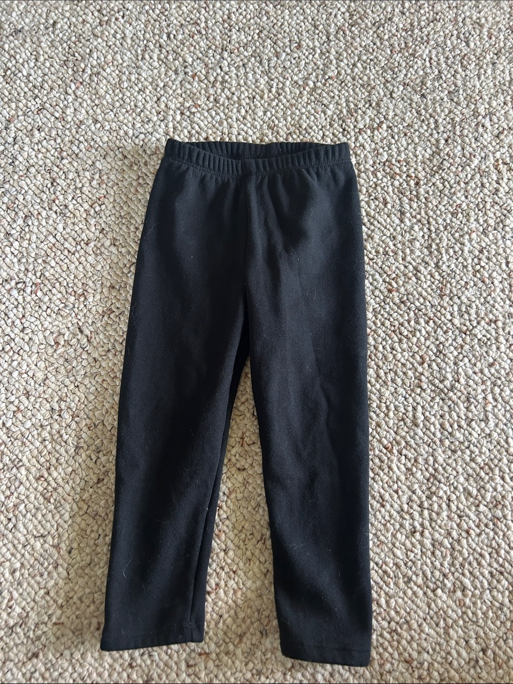 Cat & Jack Black Girls Fleece Lined Stretch Leggings